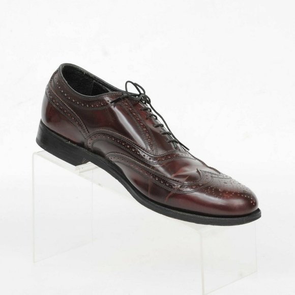 Florsheim Burgundy Leather Full Brogue Wingtip Oxford Dress Shoes Mens Size 9 D main image 10